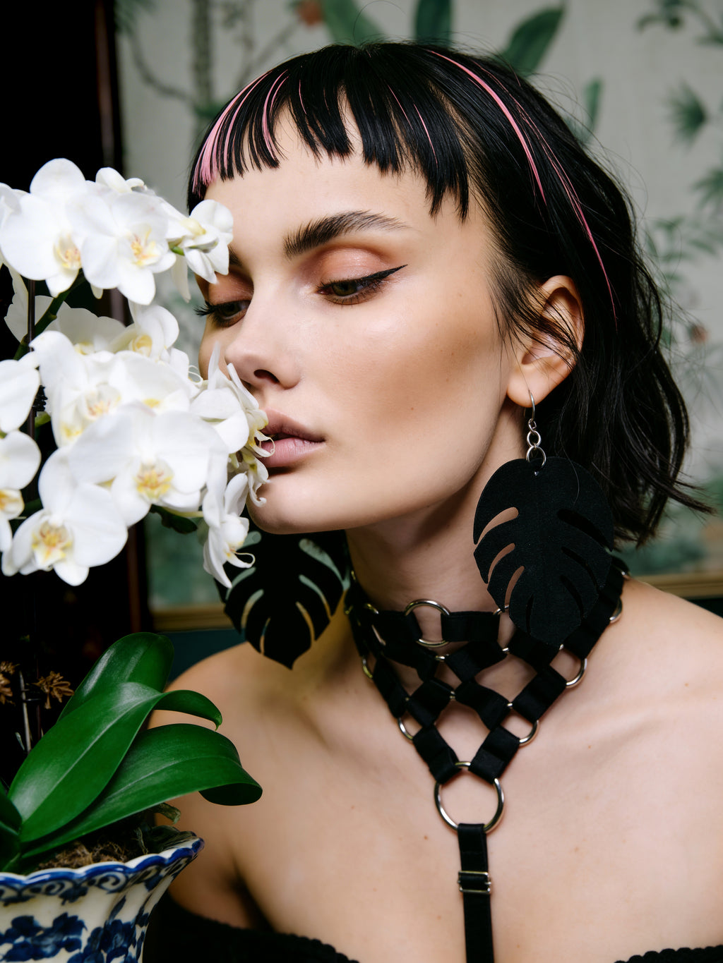MARYLY adjustable lattice fashion harness detail