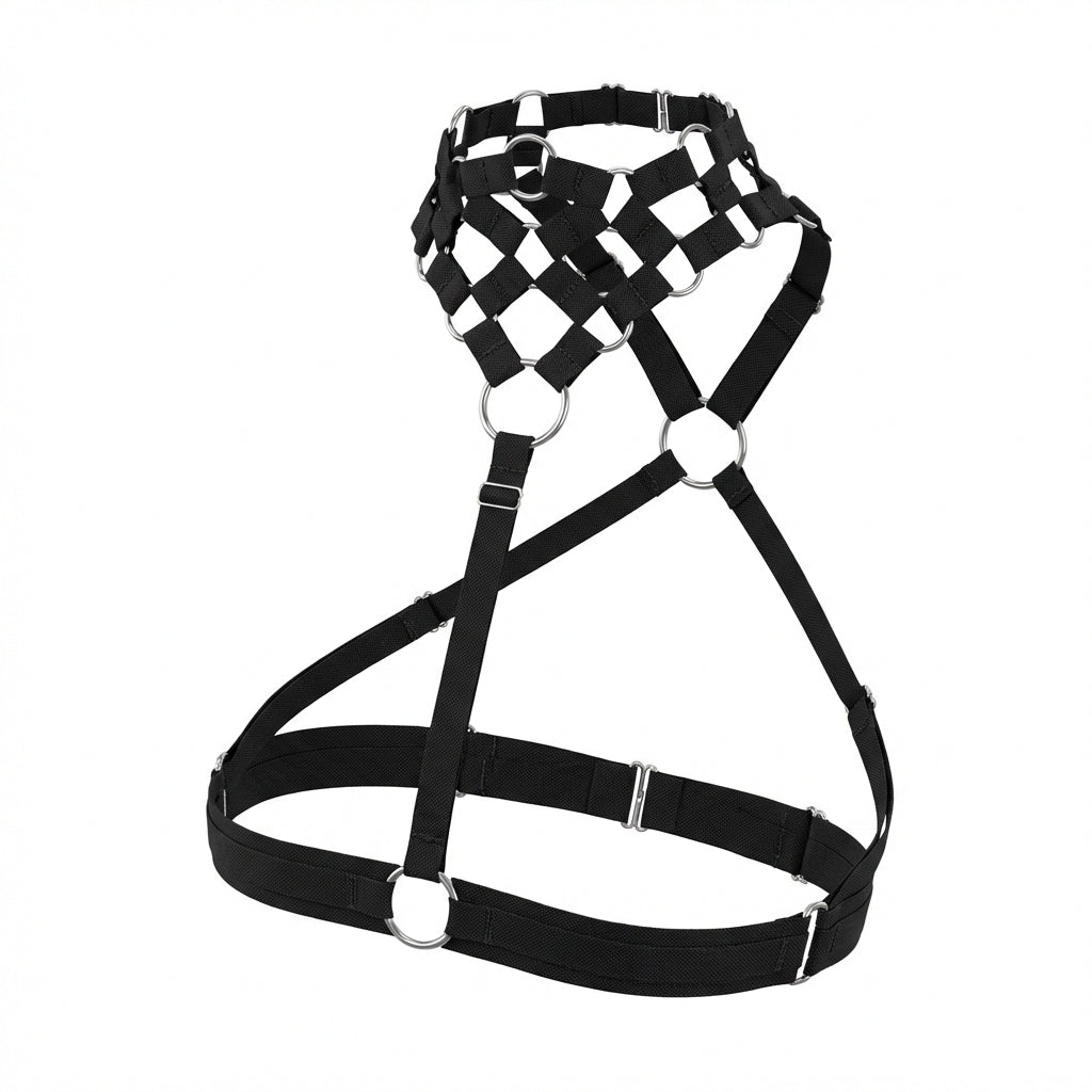 MARYLY lattice body harness back view